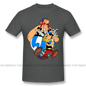 Asterix T-Särk Asterix Ja Obelix T-Särk Streetwear Lühikesed Varrukad Tee Särk Meestele, Puuvill XXX Graafiline Fantastiline Tshirt