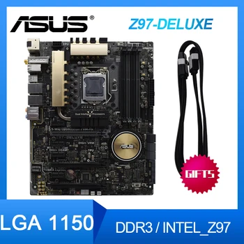 ASUS Z97-Deluxe Originaal PC Emaplaadid DDR3 LGA 1150 USB2.0 USB3.0 USB3.1 32GB I3 I7, I5 CPU Z97 Lauaarvuti Emaplaadi Komplekt