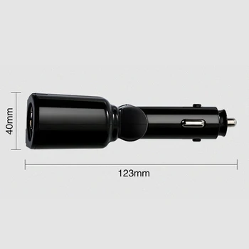 Auto sigaretisüütaja Pesa Jagaja Plug Mobiiltelefonide MP3-DVR MAASTUR LED Dual USB Laadija Ports Adapter Auto Tarvikud