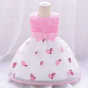 Beebi Tüdruk Suvine Kleit Koos Vööri Imiku Printsess Kleit Beebi Esimene 1. Aasta Sünnipäeva Kleidid Beebi Tüdruk Jõulud Kleit