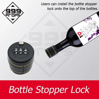 Bottle lock liveroom põgeneda mäng 3-kohaline puzzle Lukk koht lukk on kitsas-kaela pudel peita vihjeid 999PROPS