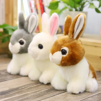 Candice guo -, plüüš-mänguasi täistopitud nukk emulational loomade mudel jänes armas bunny jänese-cony beebi sünnipäeva kingitus, jõulukink 1tk