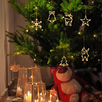 Christmas Bell Lumememm Star Tuled Puhkus Aknas Decor LED Jobu Tuled Akut Jõulud Vanik Home Decor Bell