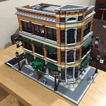 City Street View Looja, KES On Brickative Haigla Modulaarne Mudel ehitusplokid Tellised Hotellis Restoranid Vana Kalapüügi Söökla