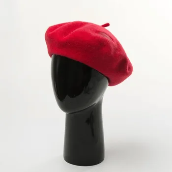 COKK Naiste Mütsid Punane Huule Tikandid Puhas Villane Barett Maalikunstnik ühise Põllumajanduspoliitika Soe Vintage-Mütsi Boina Gorras Chapeau Femme 2020