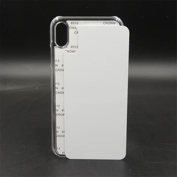 Customerized 2D Sublimatsioon Tühi Plastist kõvakaaneline, iPhone X Xs Xs max XR alumiinium plaat paigaldage soojusülekande 10tk