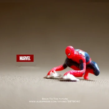 Disney Marvel Avengers Spider Man Magnet 3,5 cm Tegevus Joonis Poos Anime Teenetemärgi Kogumise Figuriin Mänguasi mudel lastele