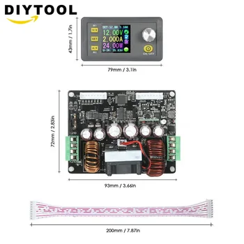 DPH5005 Buck-boost converter Pidev Pinge praegune Programmeeritav digitaalne juhtimine, Toide värv LCD voltmeeter 50V 5A