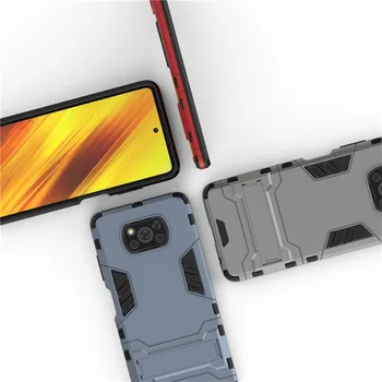 Eest Xiaomi POCO X3 NFC F2 Pro Juhtudel Põrutuskindel Armor Juhul Kaitseraua Juhul Telefoni tagakaas Xiaomi Pocophone X3 NFC