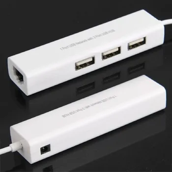 Etmakit Hot Müük Micro-USB-Võrgu-LAN Ethernet RJ45 Adapter 3-Port USB 2.0 HUB Adapter for Mac, Win 8 7 XP Android