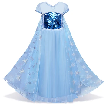 Fancy Kleit Jõulud Tüdrukud Dress Cosplay Printsess Kostüüm Lumi Halloween Kleit up Kid Kostüüm Kleidid 4-10 Aastat Vestidos