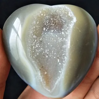 Füüsiline kivid ja kristallid cristal südame avärav crystal klastri home decor palm kivi väga ilus
