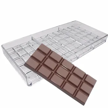 Goldbaking Šokolaad Tegija Süsti Kõva PC Candy Mould Polükarbonaat Murda Peale Baar Šokolaadi Hallitus