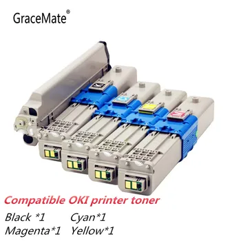 GraceMate Ühilduv toonerikassett jaoks OKI C310 C330 C331 C510 C530 MC351 C352 MC361 MC362 MC561 MC562 Printer Toner Kit