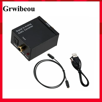 Grwibeou USB-DAC-Digital To Analog Audio Converter RCA (R/L-Väljund, Optiline Digitaalne Stereo Heli SPDIF Coaxial, Et Analoog-USB-DAC