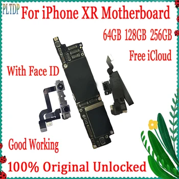 Hea Testida iphone xr Emaplaadi koos või ilma Näo ID Factory unlock , originaal iphone xr Loogika juhatuse 64GB/128G/256