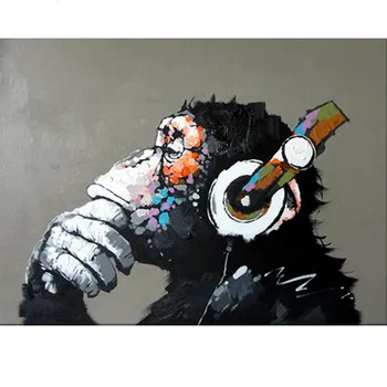 Hot müük Muusika ahv pilte kaasaegne stiil diy õli värvimine poolt numbrid kit loomade värvi numbrid komplektid täiskasvanutele dropship