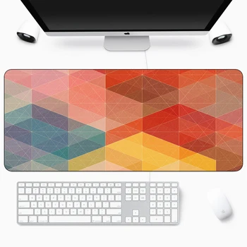 Hulknurk Värviline XL Kummist Mouse Pad Suur Sülearvuti Klaviatuur Pad Otaku Puldiga Edge Kiirus Gaming MousePad Arvuti Tarvikud