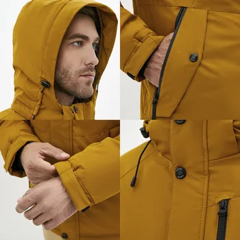 ICEbear 2020. aasta sügisel ja talvel uus meeste kapuutsiga mantel soe meeste puuvillased jope mood meeste riided MWD20853D