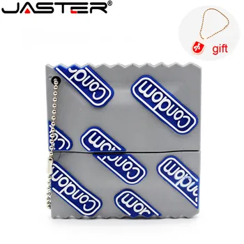 JASTER kondoomi pen drive 8gb 16gb, 32gb Kummist kondoomid pendrive cartoon usb flash drive-USB 2.0 reaalne võimsus mini usb