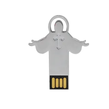 Jeesus pen drive metallist usb flash drive veekindel memory stick kaelakee pendrive u stick tasuta shipping