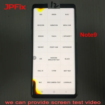 JPFix Samsung Note9 N960 LCD Pantalla Dot Ekraanil Assamblee Täielik Asendamine Ekraani Super Amoled Remont Klaas Krakitud