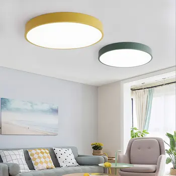 Kaasaegne minimalistlik elutuba, magamistuba uuringu restoran vahekäiguga rõdu led Põhjamaade valgustus macaron loominguline lae lamp