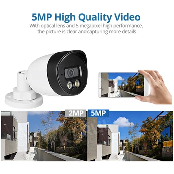 KERUI 8CH 5MP POE NVR Kaamera Süsteem Kit H. 265 Nägu Rekord Turvalisuse Kaamera Smart Voice Meeldetuletus CCTV Video Valve NVR Komplekt