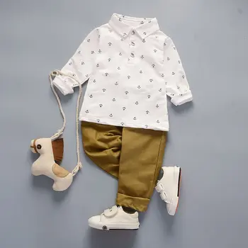Kevad-Sügis Laste printe T-särk, Püksid 2tk/sets Baby Poiste Riided Imiku Riided Fashion Lapsed teise lapse Juhuslik Spordidressid komplekt