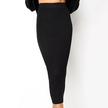 Kevad Sügis Naiste Bodycon Pikk Seelik Mood Vabaaja Silmkoelised Slim Kott Hip Seelik Seksikas Must Valge Kõrge Vöökoht Pool Pliiats Seelik