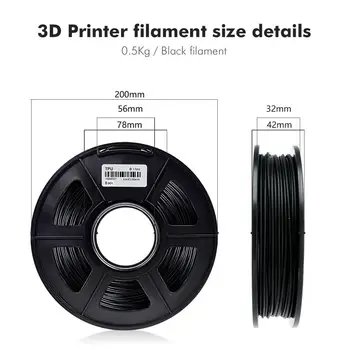 Kiire Kohaletoimetamine 3D Printer TPÜ Hõõgniidi 0,5 kg 1.75 mm Tolerants +/-0.02 mm Paindlik Nr Mull Trükkimine Materjali Väline Ladu