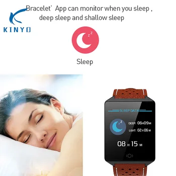 KINYO originaal nutikas käevõru fitness tracker südame löögisageduse smart band bluetooth vaadata smart wistband Veekindel IP67 PK mi band 2