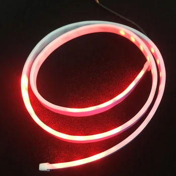 Kollane/Punane/sinine kui Jää/Valge voolab Tagumised LED-Trunk dünaamiline suunatule riba, painduv Tagaluugi pagasi led warnning kerge