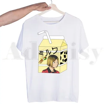 Kozume Kenma Haikyuu!! Nekoma keskkooli Kuroo Tshirts Meeste Mood Suvel T-särgid Tshirt Top Tees Streetwear Harajuku Naljakas