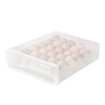 Köögis külmik muna box double sahtel muna kasti muna hammas läbipaistev kokkupõrke-plastikust muna box