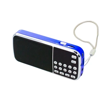 L-088 Mini MP3-Pleieri Kõlar koos LED-Välklamp Automaatne Skaneerimine FM-Raadio Vastuvõtja Toetab TF/SD/USB