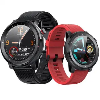 L15 Smart Watch Meeste LED valgus EKG PPG Südame Löögisagedus, vererõhk Täielik puuteekraan, mis IP68 Veekindel Multiple Sport Smartwatch