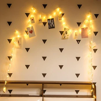 LED-Kaardi Foto Clip Led String Haldjas Tuled Akuga led Jõulud valgus Vanikud Pulm Valentines seina Kaunistamiseks