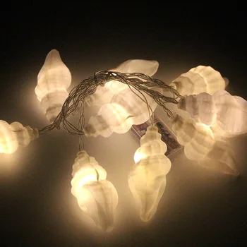 Led Värv Conch Lamp String 10 Pea Aku Koos Tehase Otsene Müük Jõulud Lichterkette Luces Decoracion Dormitorio