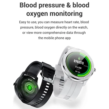 LEMFO T6 Smart watch mehed HD Full ring Ekraani IP68 Veekindel Kohandada Watch face Smartwatch Pikk Ooterežiimis Android ja IOS