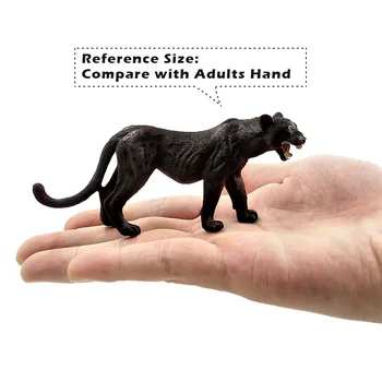 Leopard Hunt Black Panther Simulatsioon Loomade mudel figuriin home decor kääbus haldjas aia kaunistamiseks tarvikud kingitus kuju