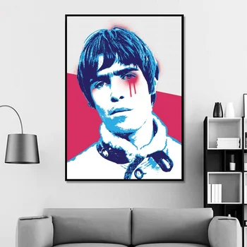 Liam Gallagher Muusika Plakat Hip-Hop Rap-Muusika Bänd Star Plakat Seina Art Maali Tuba Home Decor Lõuend Prindi