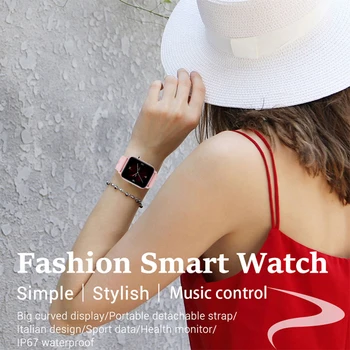 LIGE Uus, Täielikult Puutetundlik Ekraan, Nutikas Vaadata Naiste Sport Südame Löögisagedus, vererõhk IP68 Veekindel Smartwatch relojes inteligentes