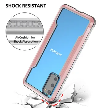 Läbipaistev Metall Anti Kuuluva Mobiiltelefoni Puhul Samsung Galaxy S21 S21Plus S21Ultra 6.2 6.7 6.8 tolli