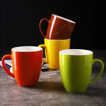 Macaroon Värvi Keraamilise Glasuuriga Hele või Matt Cafe Espresso, Latte Kohvi Kruus Office Puhtus Cappuccino Tassi Hommikusöök Piima Trummel