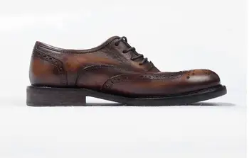 Meeste oxfordi kingad äri bullock nikerdatud kleit kingad käsitöö kingad pits-up ring varba kõik mängu goodyear kingad