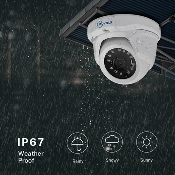 MOVOLS 1080P 8CH H. 265 AI DVR Video Surveillance System Kodust Väljas Öise nägemise Turvalisuse Kaamera Veekindel CCTV Kaamera Süsteem