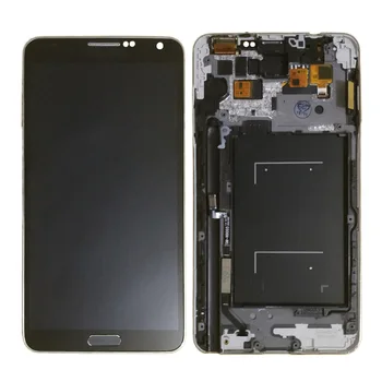 N9005 LCD-SAMSUNGI Märkus 3 lcd Puutetundlik Digitizer Varuosade N9005 ekraan Galaxy märkus 3 lcd Raami nuppu