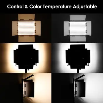 Neewer Bi-color 660 LED Video Valgus ja Stand Kit: CRI 96+ Juhitava Valguse U Konsool, Kerge Seista Stuudio Fotograafia