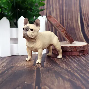 Oenux Klassikaline Armas prantsuse Buldog Simulatsiooni Loomade Armas Kutsikas Lemmiklooma Koera Tegevus Näitajad Mudel Figuriin PVC Kogumise Mänguasjad